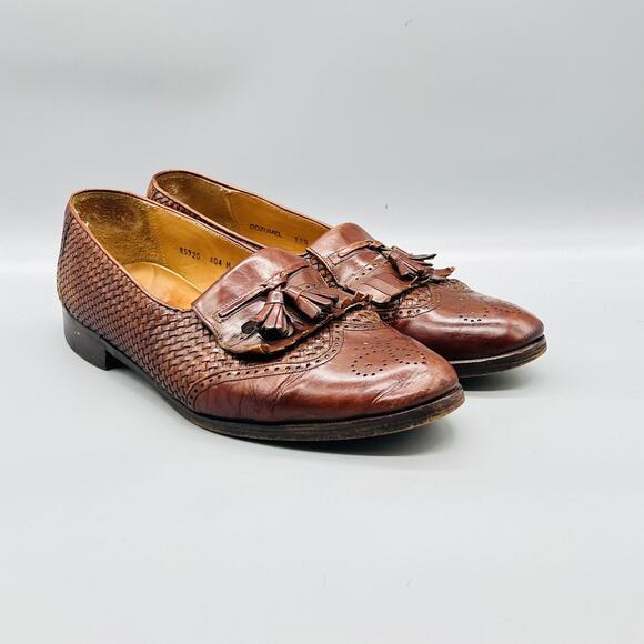 Mezlan Shoes Mens 10.5 Brown Leather Cozumel Kiltie Tassel Loafers Dress Brogue main image 10